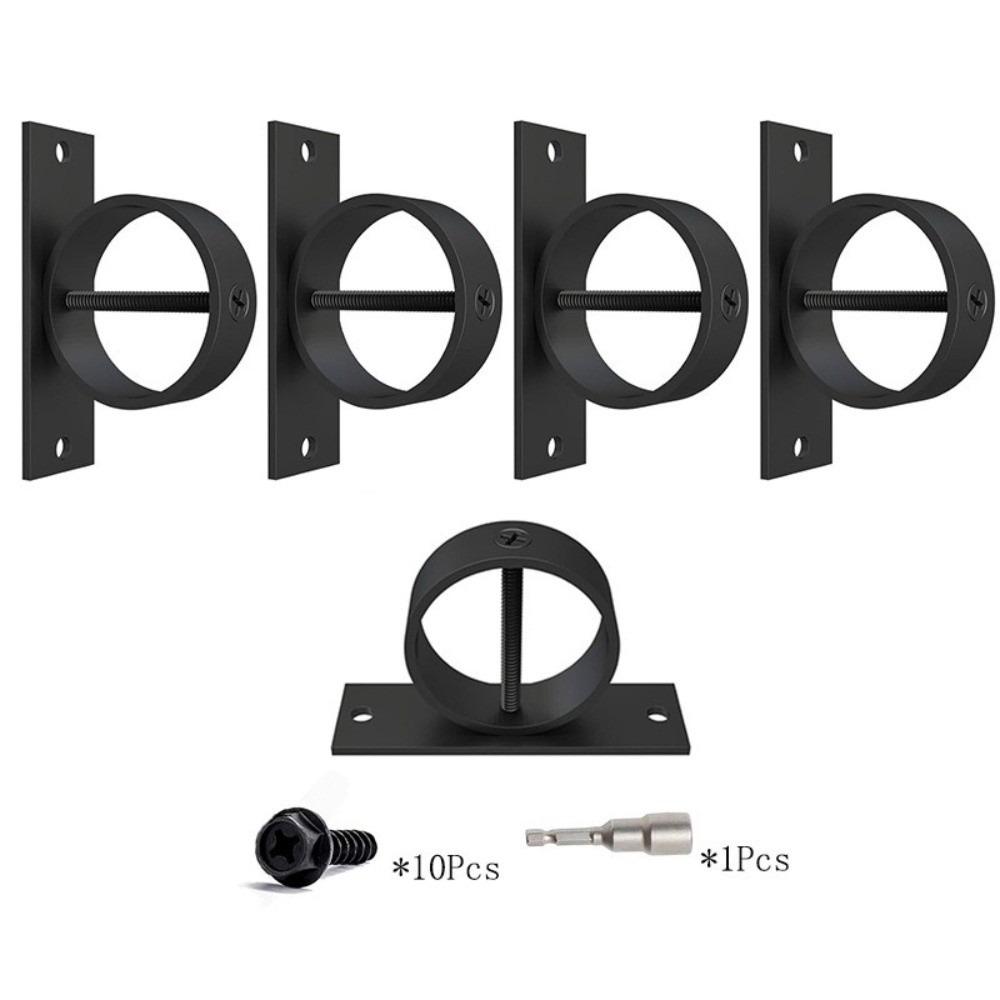 5Pcs Black Battle Ropes Anchor Rust-Proof Rope Holder  For Home Garden Tool Accessory
