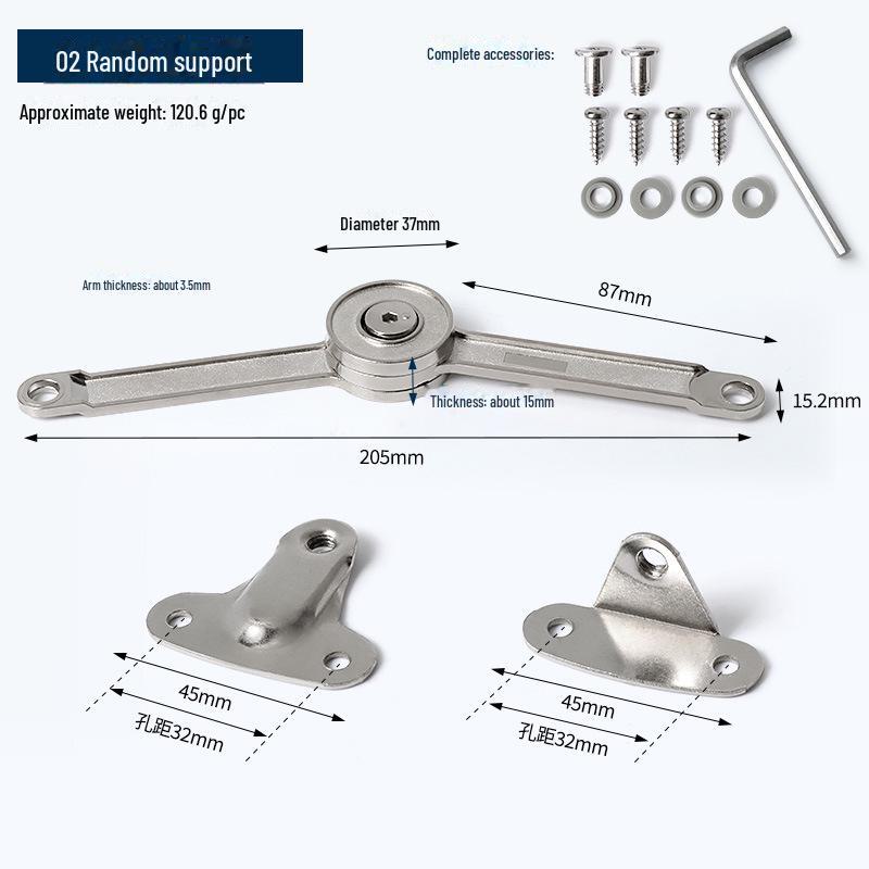Gas Support Hardware for Cabinet Doors and Wardrobes
