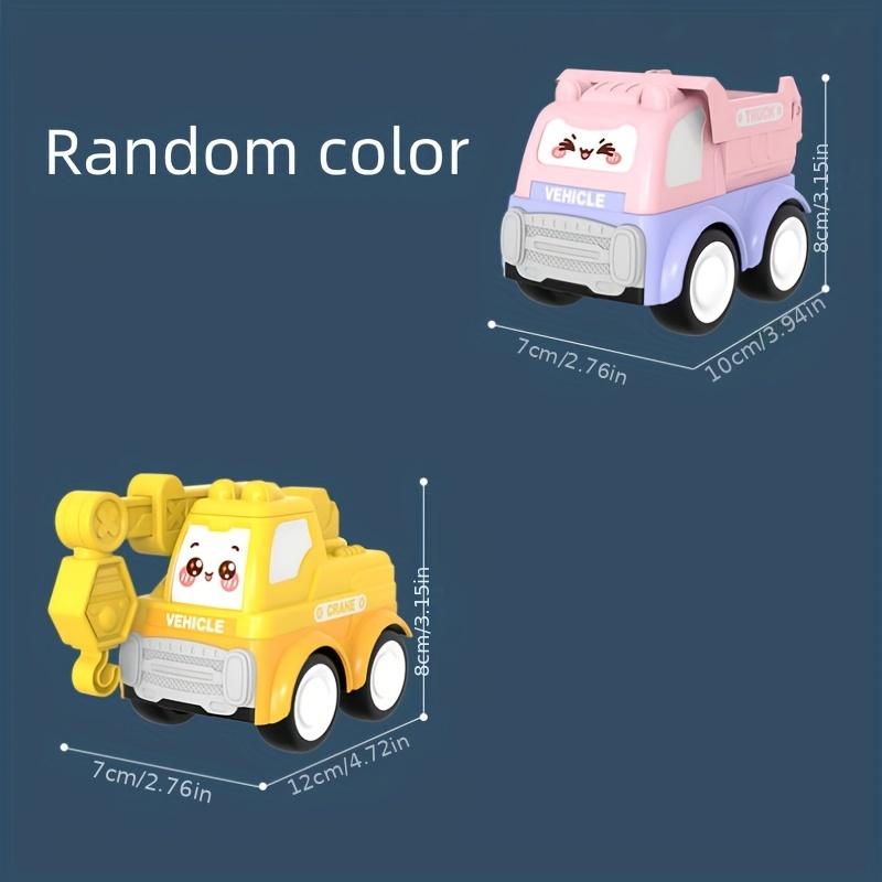 Q-Version Cartoon Trägheitsgleiten Langlebiges Gelenk Bewegliches Ingenieurspielzeugauto Lernspielzeug für Jungen und Mädchen Weihnachtsgeschenk