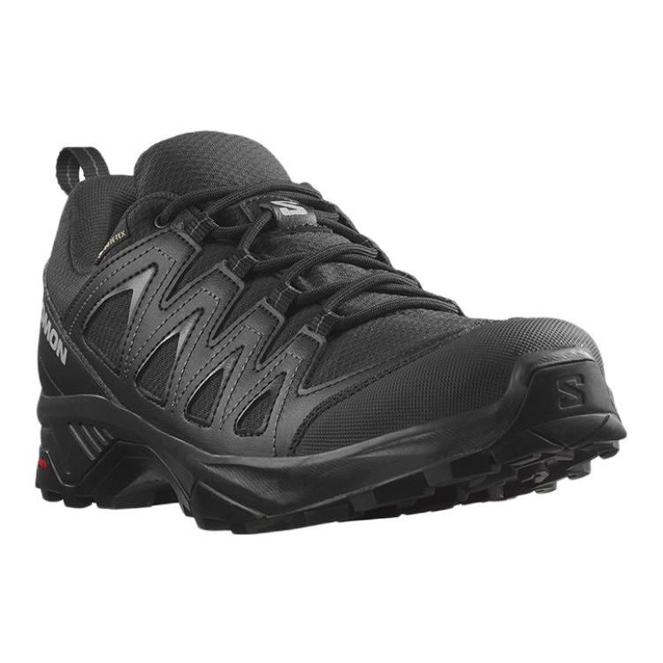 SALOMON X Braze GTX Fabric Minimalist Comfortable Shock Absorbing Waterproof Breathable Support Low Top Hiking Shoes Men Hiking Shoes Black 471804
