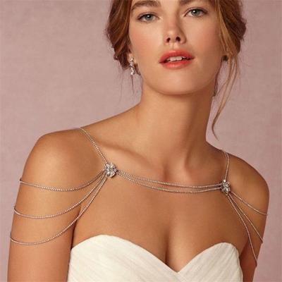 European And American New Multi-Layer Fringed Shoulder Chain, Bridal Wedding Wear Jewelry Accessories, Elegant Women'S Jewelry