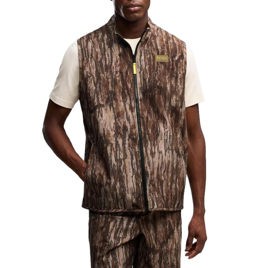 PUMA Vests Men's Gray Olive Stand Collar Other (Unisex) Vests 63778701 DOV | Dusty Olive
