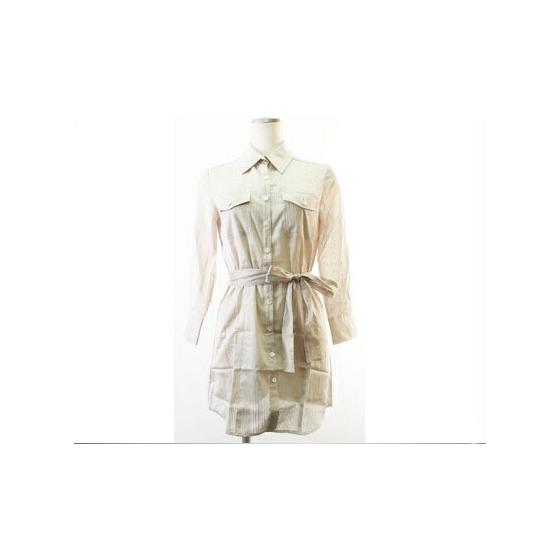 PLST Shirt Dress Beige Size 0 XS equivalent Small size [Used] [Like new] [Good condition]