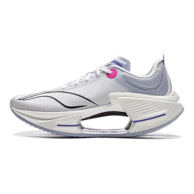 Li Ning Absolute Shadow 3 Essential Technology Professional Racing Training Running Shoes Men Sneakers White Purple ARRV003-1