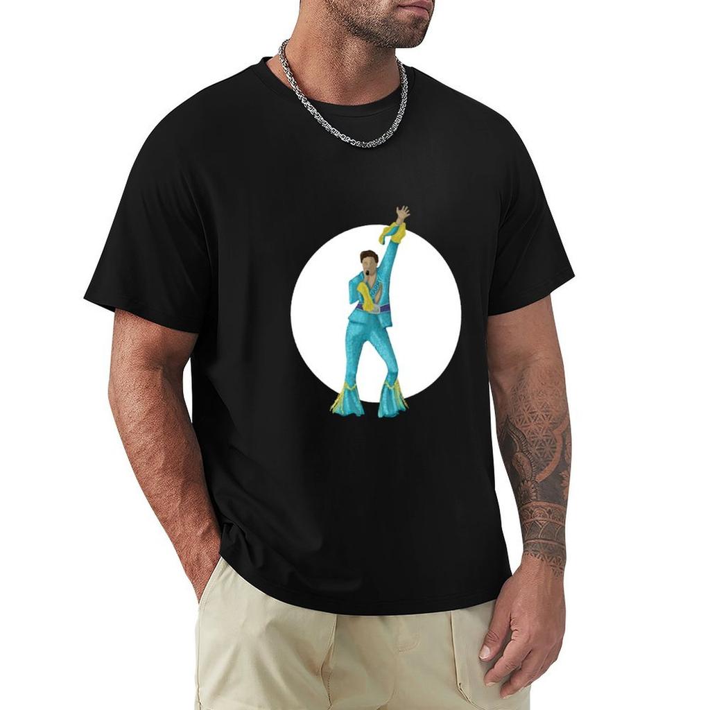 Harry Headbanger Bright Tshirt Vintage Print Crew Neck Tee