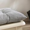 Solid Color Corduroy Cotton & Linen Seat Cushions for Window, Office, and Dining Chairs