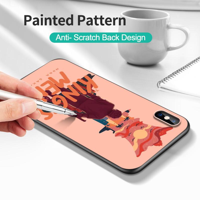 Black Tpu Case For Xiaomi Redmi 5 5plus 6 6a 7 7a 8 8a Back Cover Stick Ball