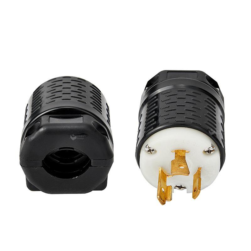 UL Certified NEMA L5-20P 20A 125V Industrial Plug with US Standard Three-Core Connector