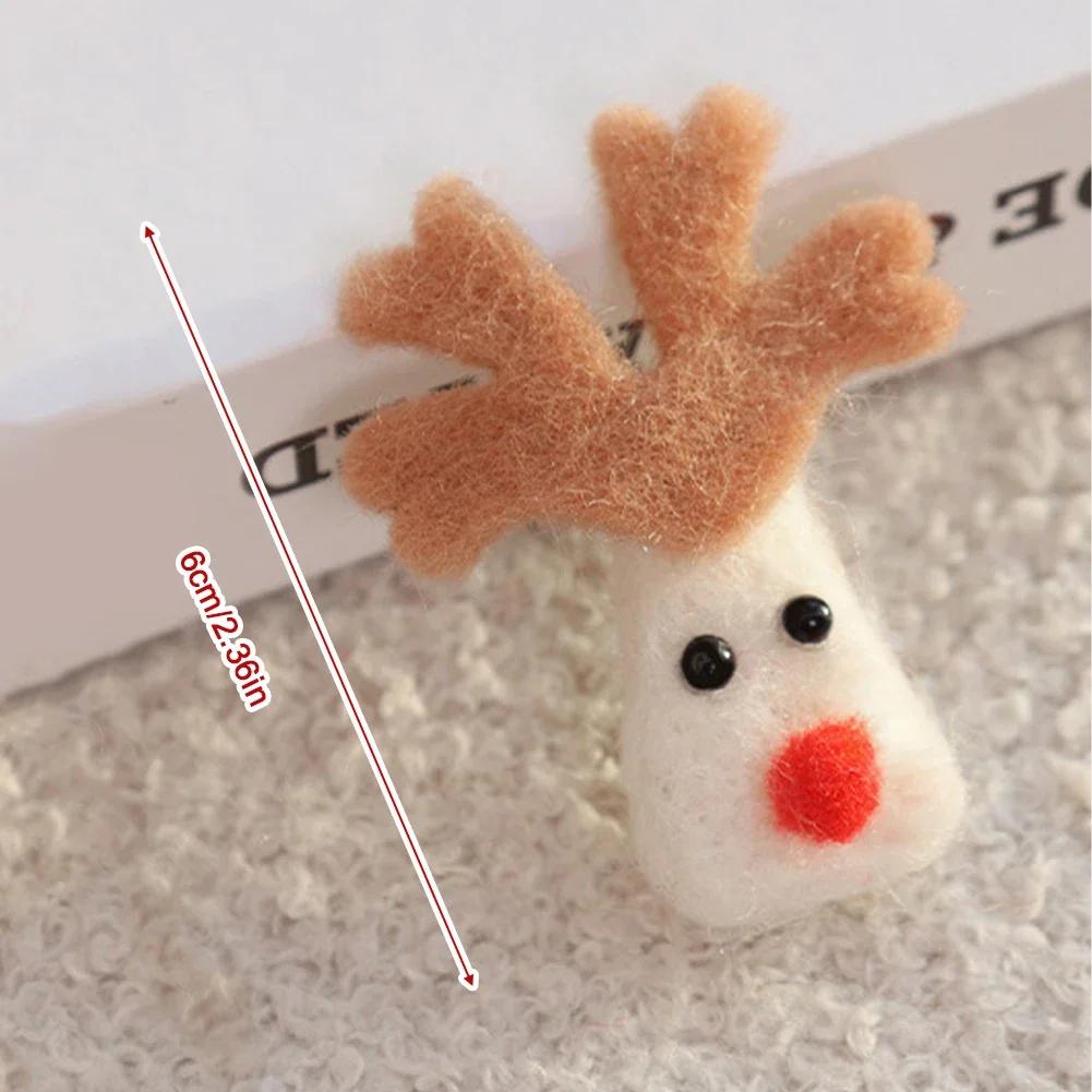1PCS Cute Wool Felt Christmas Pendants DIY Handmade Snowmen & Trees Party Decor & Christmas Gifts Multiple Styles