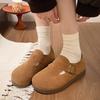 Autumn new ugly cute trendy with retro Boken casual flat single shoes lazy one pedal Doudou shoes woman