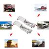 4/2Pcs Car License Plate Frame Spring Bracket Stainless Steel Holder Camping Car Frame Holder Clamps Trailer Number Plate Clips