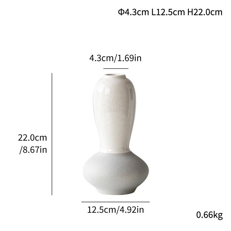 Hydroponic Ceramic Flower Vase for Indoor Decor