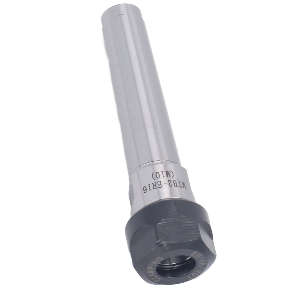 Chuck Shank Holder MTB2 ER16 M10 Manganese Steel Morse Shank Holder with ER16A Wrench for CNC Lathe