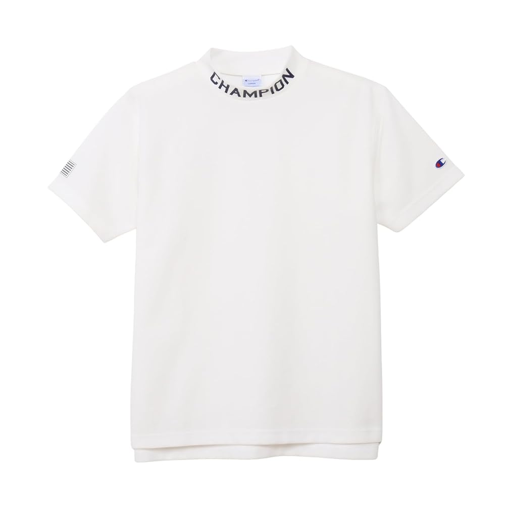 Champion Short-Sleeve Graphic Logo Print Mock Neck Golf Shirt for Men C3-DG322-010-XL