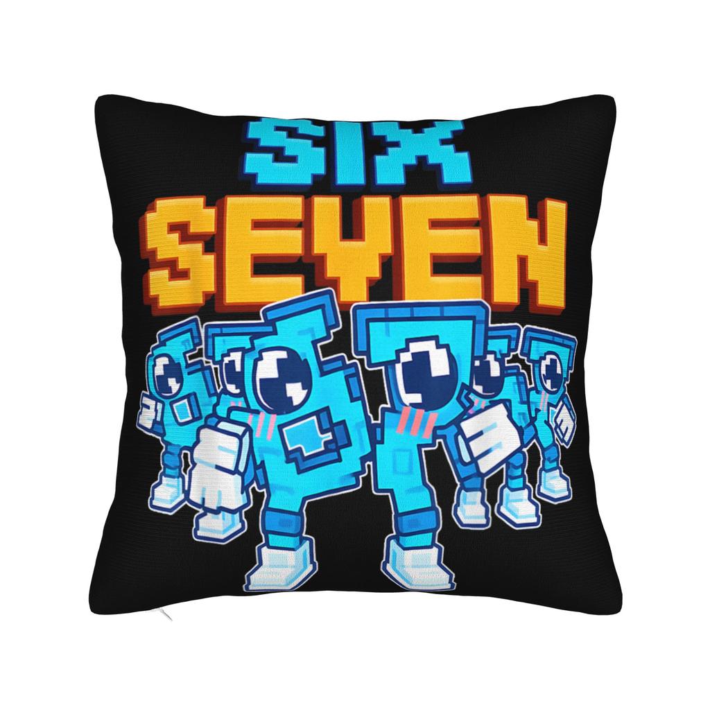 67 Sześć Siedem Zabawna Włoska Brainrot Gamingowa Memowa Poszewka na Poduszkę Miękka Poszewka na Poduszkę Urocza Zabawna Poszewka na Poduszkę do Salonu Kanapy