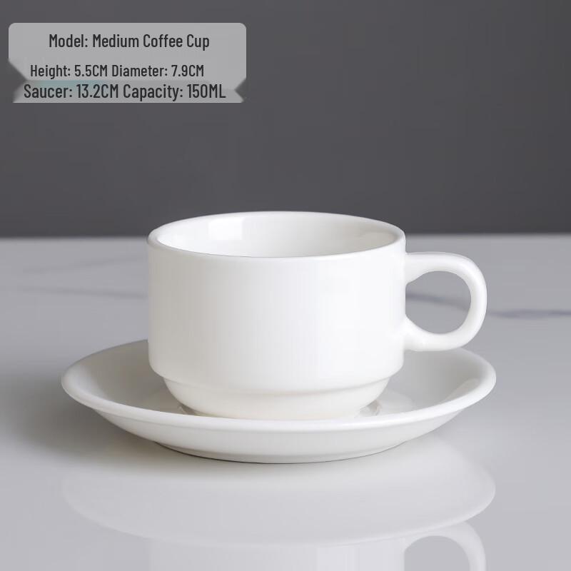 European Style Gold Rim Ceramic Coffee Cup Set