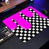 Fluorescent Grid Theme Mouse Pad Square Computer Office Game Table Mats Rubber Anti-slip Laptop Mousepads 40X45 Large Desk Pads