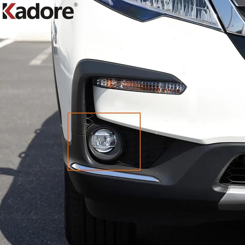 Front Fog Light Lamp Cover Trim For Honda Pilot SUV Chrome Car Head Foglights Bezel Trims Accessories