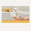 Transparent Manual Fruit Juicer with Cover Labor-Saving Hand Press Squeezer U-shape Spout Multifunctional Citrus Press Camping