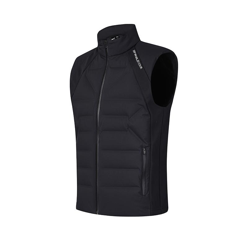 FILA Down Vests Men's Pitch Black Stand Collar Other A11M445902FBK