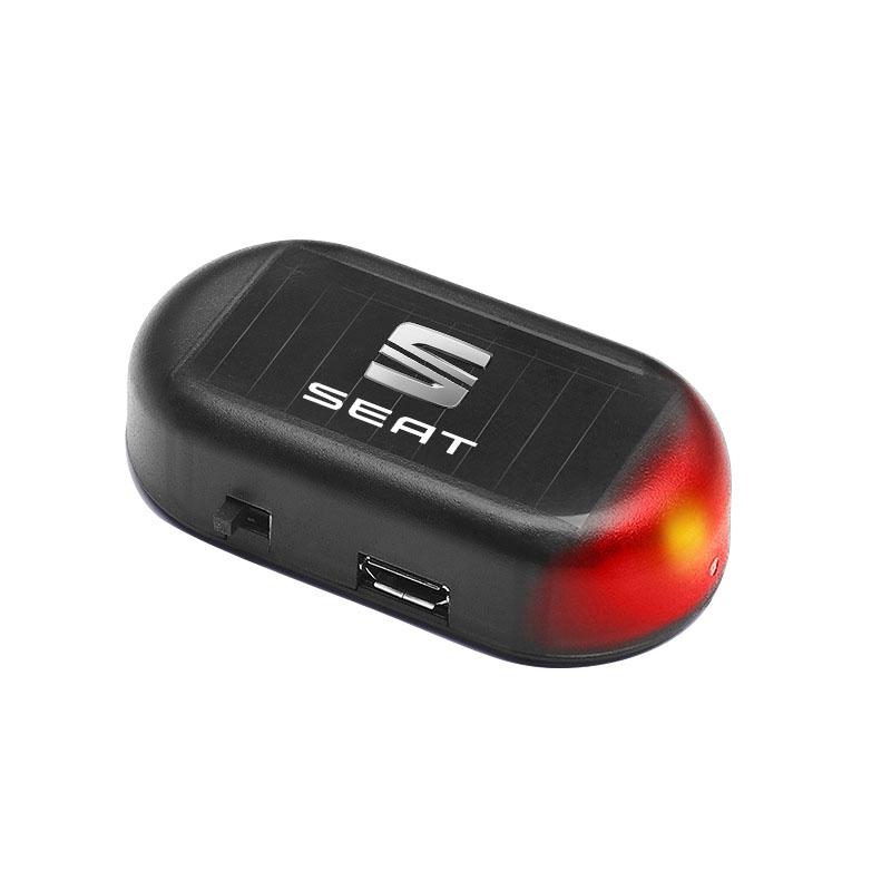 

SEAT Gazoo Racing Car Solar Powered Wireless Anti-Theft Caution Lamp LED Flashing Light for SEAT Leon FR 5 MII Altea 5F Ibiza Toledo Cordoba Alhambra червоний