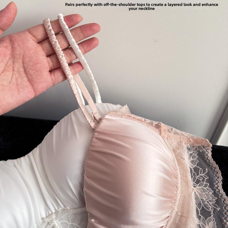 Fille Printemps et Été Luxe Léger Sexy Dentelle Petite Poitrine Push-up Montrer Grande Beauté Dos Sous-vêtement