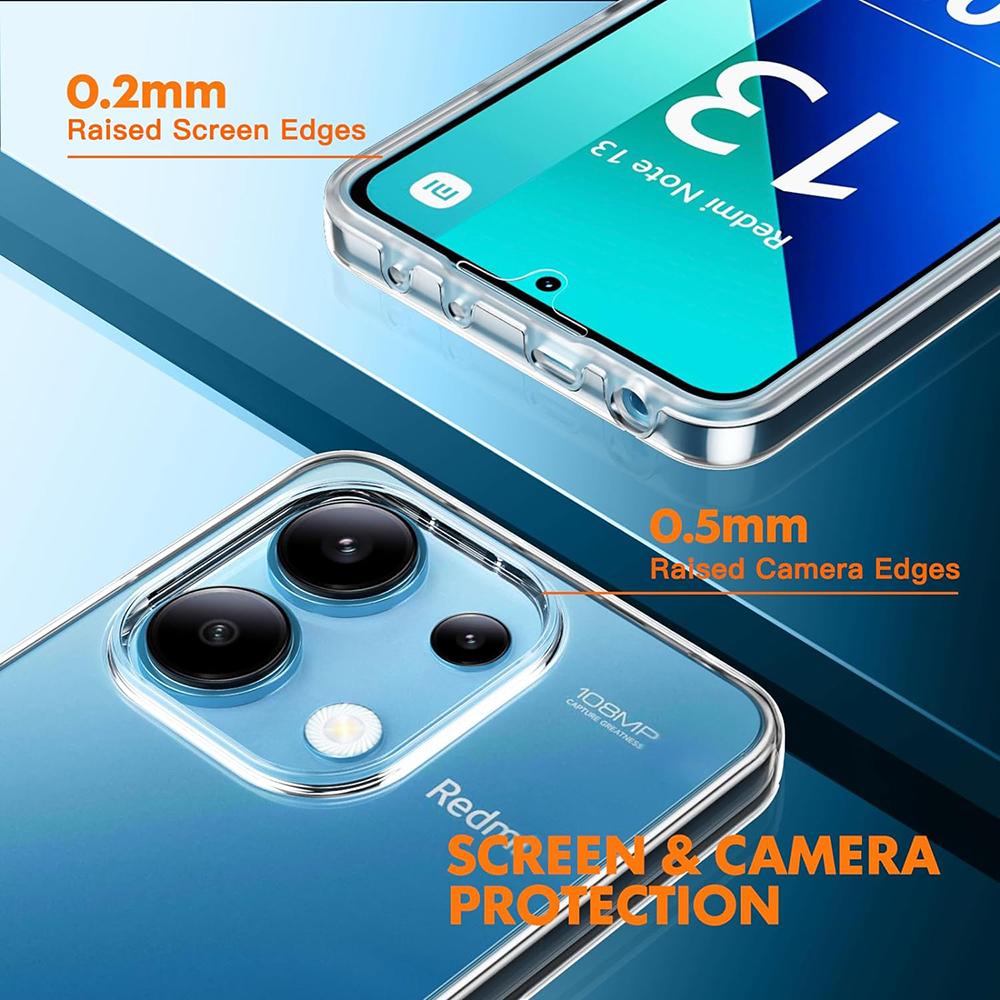 360° Full Cover Case For Xiaomi Redmi C C Note   11 10 9 Pro Plus Pro+ 4G 5G Clear Hybrid PC Hard Cover Silicone Shell