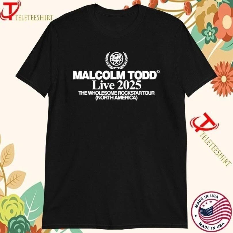 

Malcolm Todd Live 2025 The Wholesome Rockstar Tour North T-shirts XL