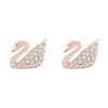 Swarovski Schwanförmige Kristall-Steckohrringe Damenohrringe Roségold 5144289