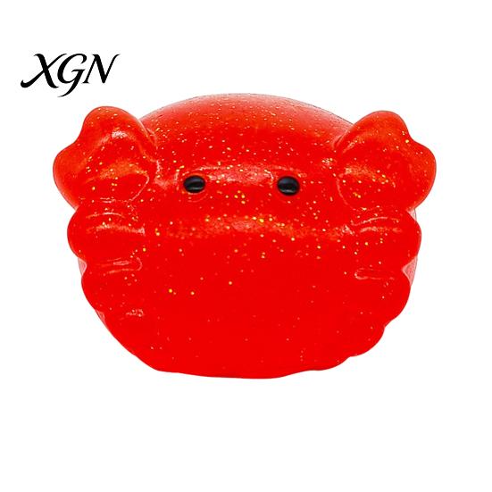 Decompression Toy Mini Glitter Animal Squeeze Toy, Whale Hedgehog Dolphin Crab Rabbit Pinch Anxiety Relief Stretchy Stress Ball, Party