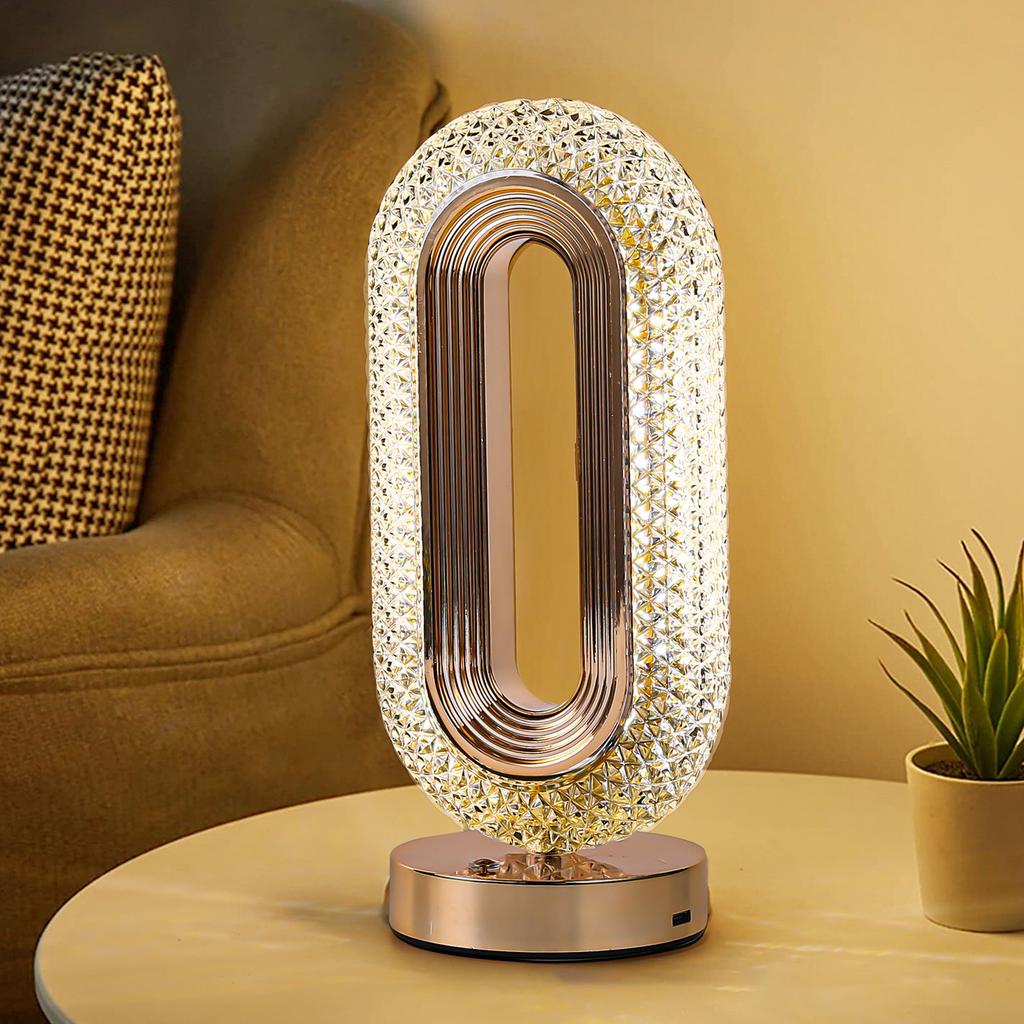 Crystal  Bedroom Bedhead Atmosphere Light Luxury Girl Minimalist Modern Nightlight