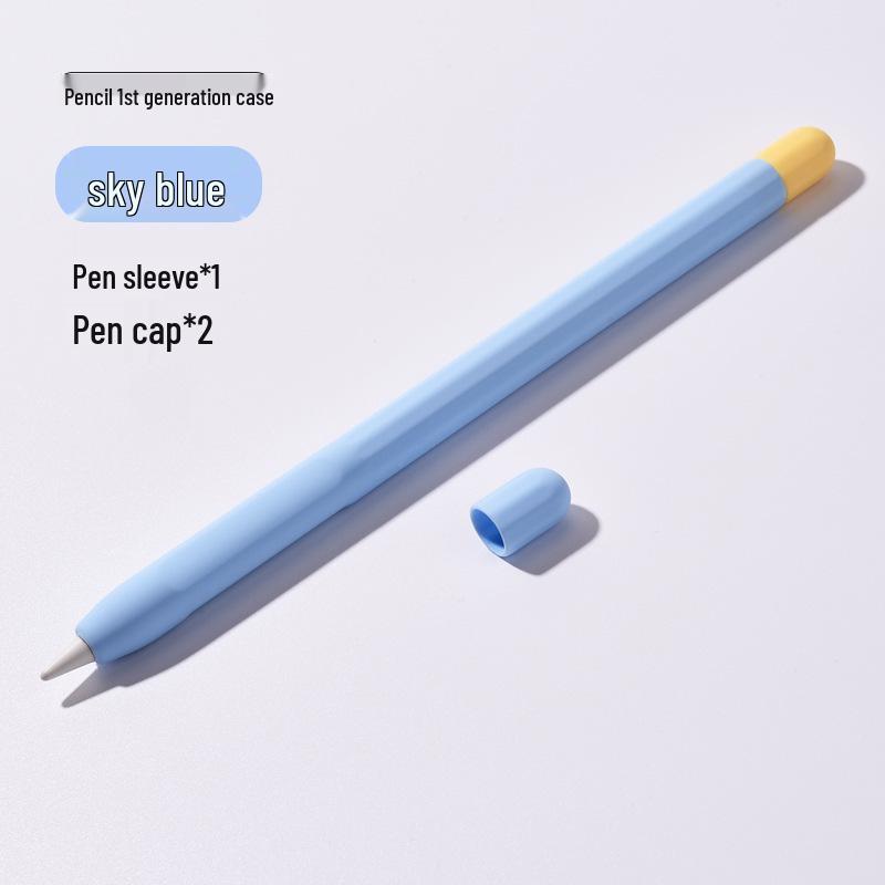 Apple Pencil Silikon-Schutzhülle für 1./2. Generation - Fallfestes Farbblock-Design
