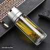 Portable Double-Wall Glass Tea Infuser Bottle
