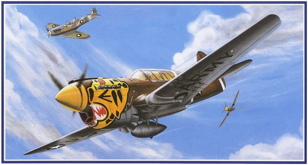 

Micro Ace Scale Warplane Series 11 Army Curtiss Warhawk Plastic Model 1/48 No. U.S. P-40E