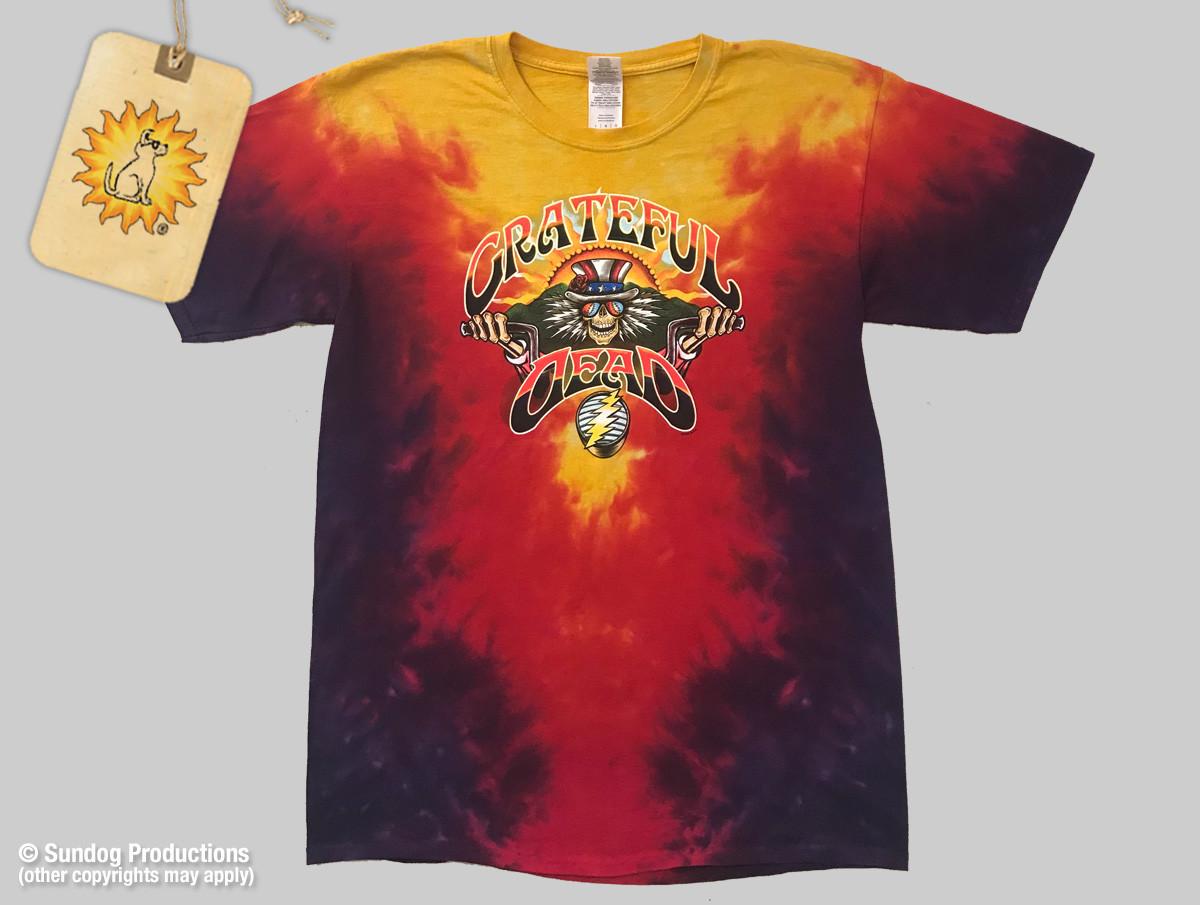Grateful Dead Dead Ahead Medium Tie Dye T-Shirt Manufacture Defect L
