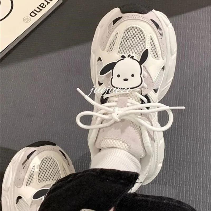 Fashion Women's Shoes Luxury Thick Sole Sneakers Fashion Casual Shoes Sneakers Women Mesh Breathable Thick Sole Tennis Vulcanized Shoes