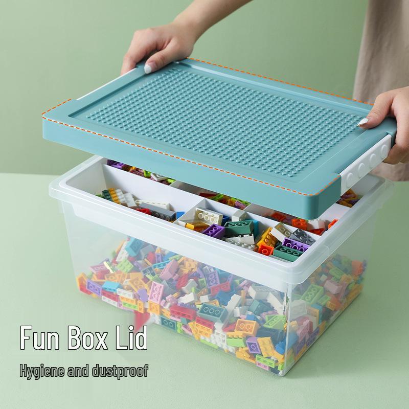Children's Magnetic Tile Storage Box for Building Blocks & Programming Schools