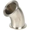 3A Sanitary 304 Stainless Steel Elbow Pipe Fitting 45 Degree Clamp Type for Secure and Resistant Pipe Connections