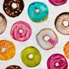 Royal Samt Stoff Polyester Zum Nähen - Motiv Donut