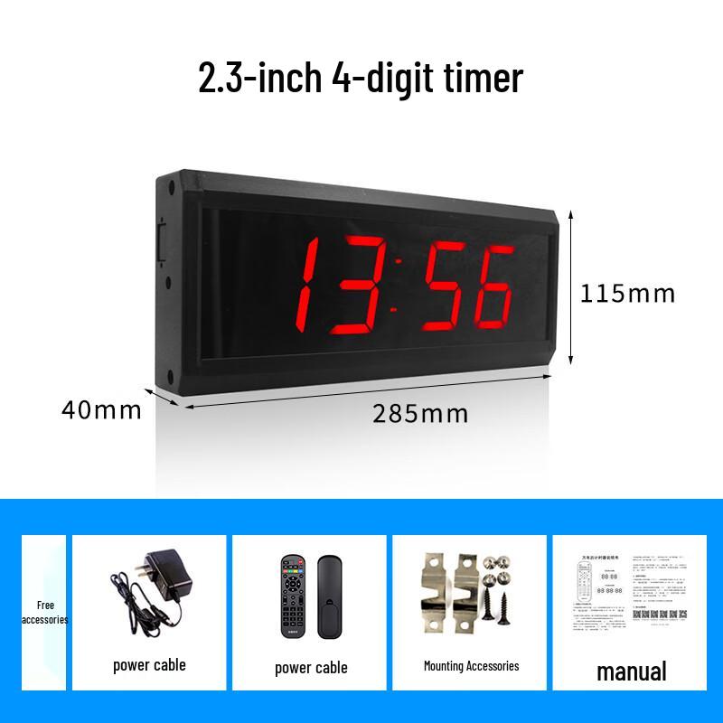 2.3-inch 4-Digit Multi-Function Countdown Timer