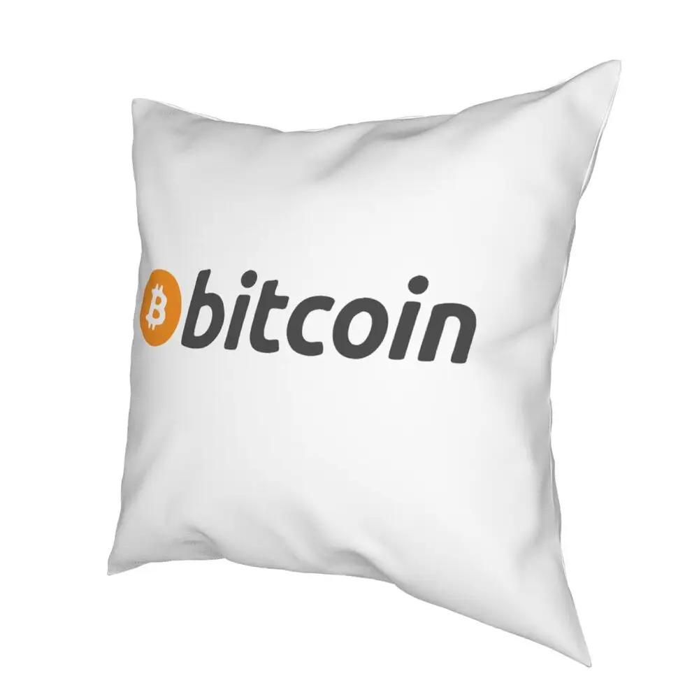 Bitcoin Square Pillow Case Cushions for Sofa Crypto Cryptocurrency Ethereum Btc Blockchain Creative Cushion Covers