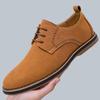 Men Brogue Casual Dress Shoes Soft Faux Leather Upper Non Slip Rubber Sole Business Walking Shoes Large Size Daily Office