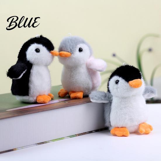 Handbag Charms Plush Pendant Soft Easy Hanging Mini 3D Eyes Keychain Cute Penguin