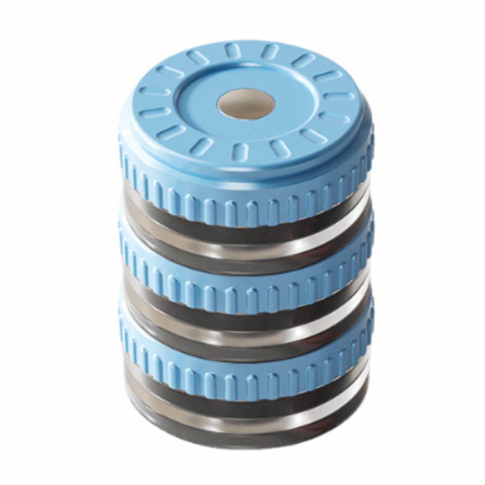 

3Pcs/Set Creative Medicine Storage Box Sealed 3 Layers Vitamin Storage Case Detachable Reusable Magnetic Pill Container синий