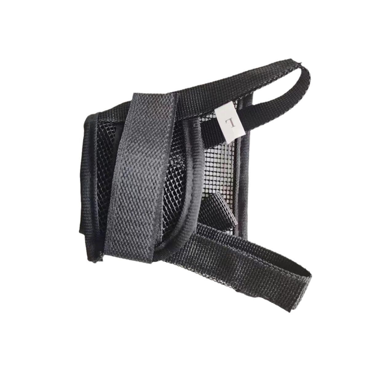 

Регулируемый намордник для собаки - Защита от укусов, лая, маска для тренировки питомца, позволяющая пить M (Snout 14-20cm) чёрный