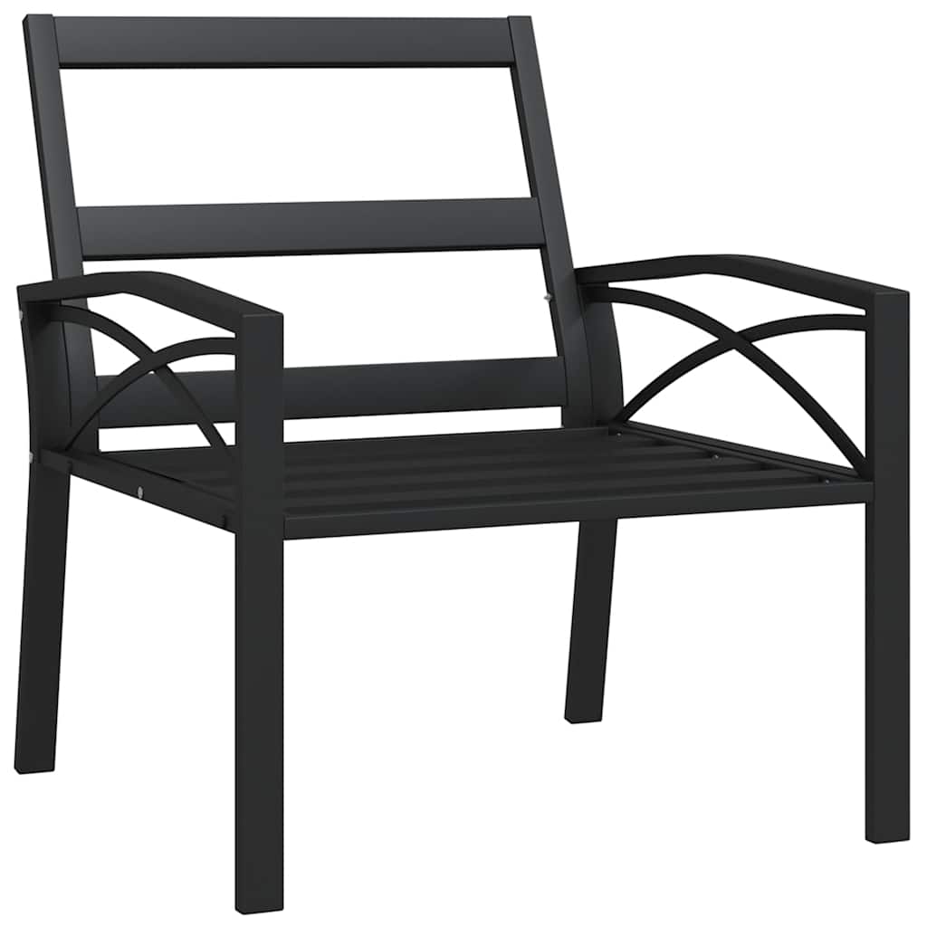 vidaXL Gartenstühle mit Grauen Kissen 2 Stk. 68x76x79 cm Stahl