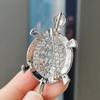 Vintage Rhinestone Cute Cartoon Turtle Animal Brooches For Women Men Coat Clothing Accessories Brooch Pins Party Jewelry Gifts