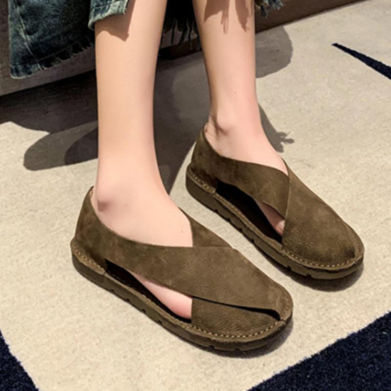 2024 Women Sandals Summer Open Toe Women's Shoes Flat Sandals for Women Non-Slip Comfortable Lightweight Walking Casual Sandales