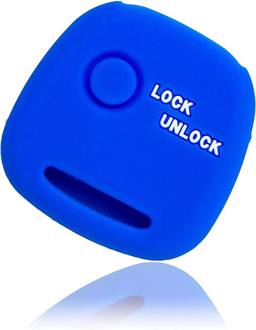 Suzuki/Nissan/Mazda Car Silicone Key Case 1 Button Key Cover Key Free синий