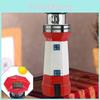 Elegant Outdoor Solar Resin Rotating Lighthouse Garden Decor Lights For Yard Spaces